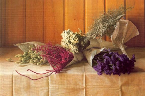 Claudio Bravo flores secas 1994 pastel sobre papel