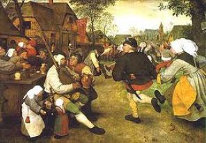 "La danse des paysans" Pieter Brueghel l'Ancien (1525-1569) - Musée de l'histoire de l'art à Vienne, Autriche