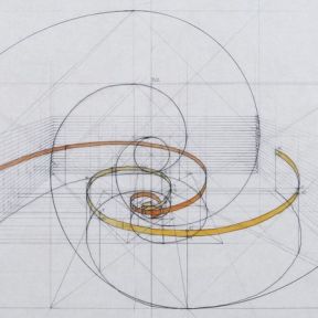 2 Fibonacci helixes