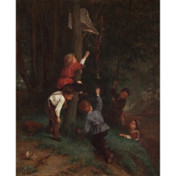 André-Henri Dagelas - Jeunes enfants et cerf-volant