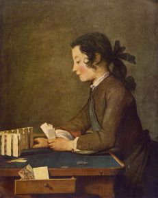 Jean-Baptiste Siméon Chardin - Le château de cartes 1735
