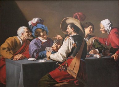 Theodoor Rombouts - Playing cards